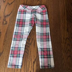 Vineyard Vines Tartan Plaid Holiday Winter Christmas Girl's Leggings - 4T